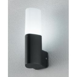 POU APPLIQUE DA ESTERNO IP44 PORTALAMPADA E27 NERO ARGENTO MODERNA E ECONOMICA ONDALUCE CICIRIELLO - Cristalensi Shop Online