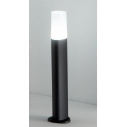 POU LAMPIONCINO DA ESTERNO IP44 PORTALAMPADA E27 ALTEZZA 53 NERO ARGENTO MODERNO E ECONOMICO ONDALUCE CICIRIELLO - Cristalensi S 2