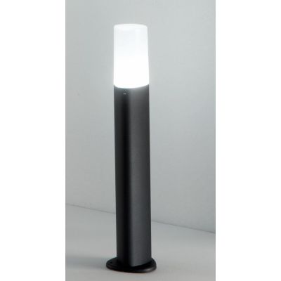 POU LAMPIONCINO DA ESTERNO IP44 PORTALAMPADA E27 ALTEZZA 53 NERO ARGENTO MODERNO E ECONOMICO ONDALUCE CICIRIELLO - Cristalensi S