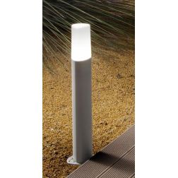 POU LAMPIONCINO DA ESTERNO IP44 PORTALAMPADA E27 ALTEZZA 53 NERO ARGENTO MODERNO E ECONOMICO ONDALUCE CICIRIELLO - Cristalensi S