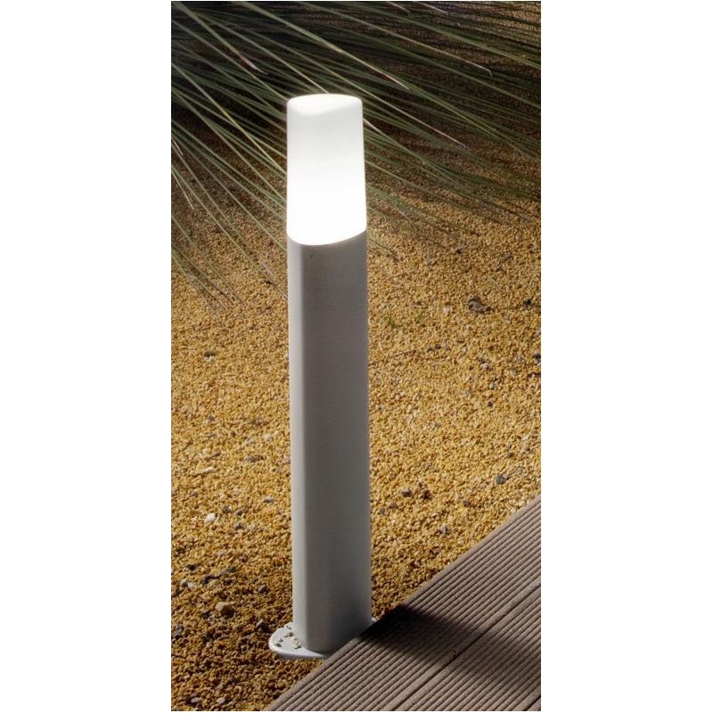 POU LAMPIONCINO DA ESTERNO IP44 PORTALAMPADA E27 ALTEZZA 53 NERO ARGENTO MODERNO E ECONOMICO ONDALUCE CICIRIELLO - Cristalensi S