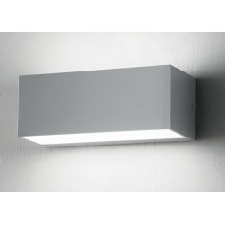 FALCO APPLIQUE DA ESTERNO IP65 LED 12W ARGENTO NERO BIANCO DI ONDALUCE ONDALUCE CICIRIELLO - Cristalensi Shop Online