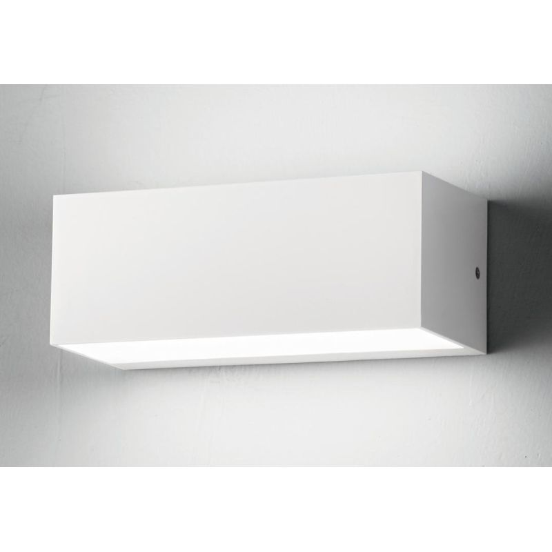 FALCO APPLIQUE DA ESTERNO IP65 LED 12W ARGENTO NERO BIANCO DI ONDALUCE ONDALUCE CICIRIELLO - Cristalensi Shop Online