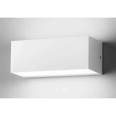FALCO APPLIQUE DA ESTERNO IP65 LED 12W ARGENTO NERO BIANCO DI ONDALUCE ONDALUCE CICIRIELLO - Cristalensi Shop Online