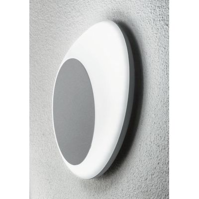SHELL APPLIQUE DA ESTERNO IP65 LED 13W NERO ARGENTO DI ONDALUCE ONDALUCE CICIRIELLO - Cristalensi Shop Online