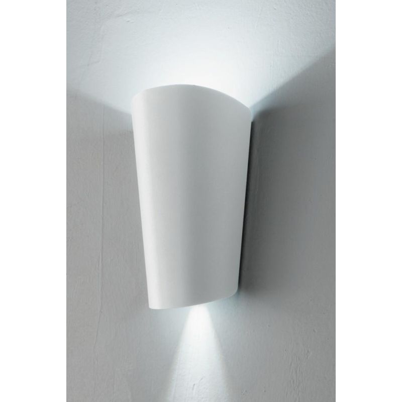 PIC APPLIQUE DA ESTERNO IP65 LED 11W BIANCO ARGENTO NERO DI ONDALUCE ONDALUCE CICIRIELLO - Cristalensi Shop Online