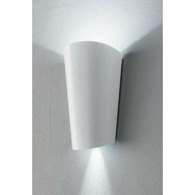 PIC APPLIQUE DA ESTERNO IP65 LED 11W BIANCO ARGENTO NERO DI ONDALUCE ONDALUCE CICIRIELLO - Cristalensi Shop Online