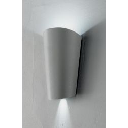 PIC APPLIQUE DA ESTERNO IP65 LED 11W BIANCO ARGENTO NERO DI ONDALUCE ONDALUCE CICIRIELLO - Cristalensi Shop Online 2