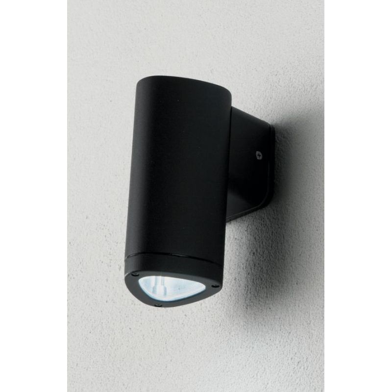 RAV1 APPLIQUE DA ESTERNO IP54 NERO ARGENTO MODERNA ED ECONOMICA DI ONDALUCE ONDALUCE CICIRIELLO - Cristalensi Shop Online