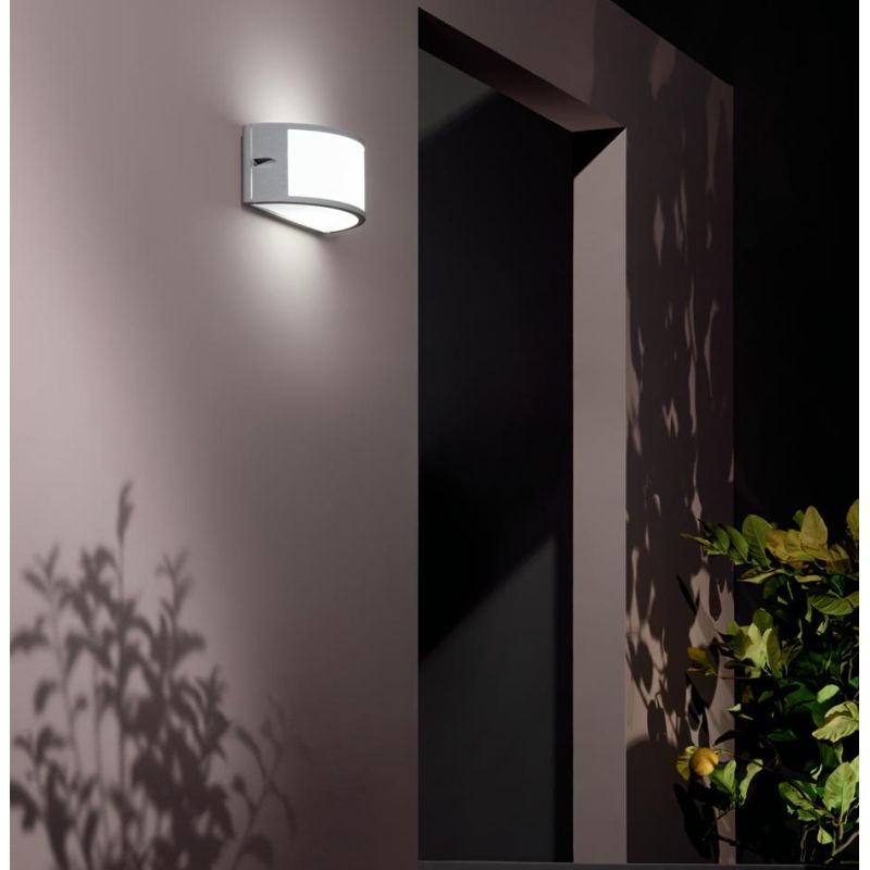 FABIUS APPLIQUE DA ESTERNO IP44 NERO BIANCO ARGENTO MODERNA ED ECONOMICA DI CICIRIELLO ONDALUCE CICIRIELLO - Cristalensi Shop On