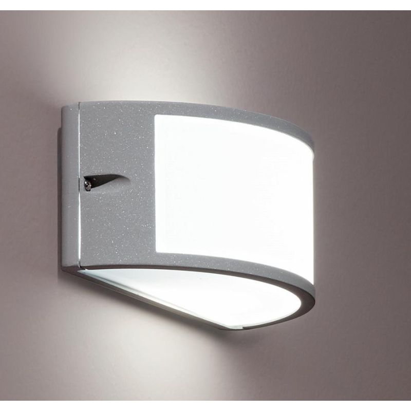 FABIUS APPLIQUE DA ESTERNO IP44 NERO BIANCO ARGENTO MODERNA ED ECONOMICA DI CICIRIELLO ONDALUCE CICIRIELLO - Cristalensi Shop On