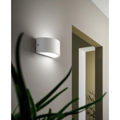 LINUS LAMPADA DA PARETE PER ESTERNI IP44 NERO BIANCO ARGENTO MODERNA ED ECONOMICA DI CICIRIELLO ONDALUCE CICIRIELLO - Cristalens