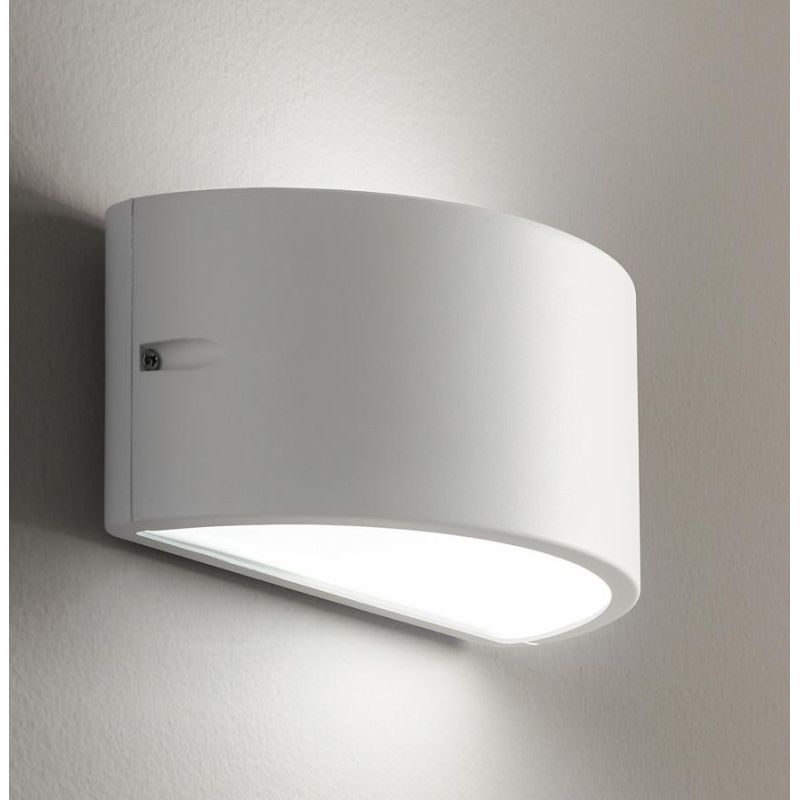 LINUS LAMPADA DA PARETE PER ESTERNI IP44 NERO BIANCO ARGENTO MODERNA ED ECONOMICA DI CICIRIELLO ONDALUCE CICIRIELLO - Cristalens