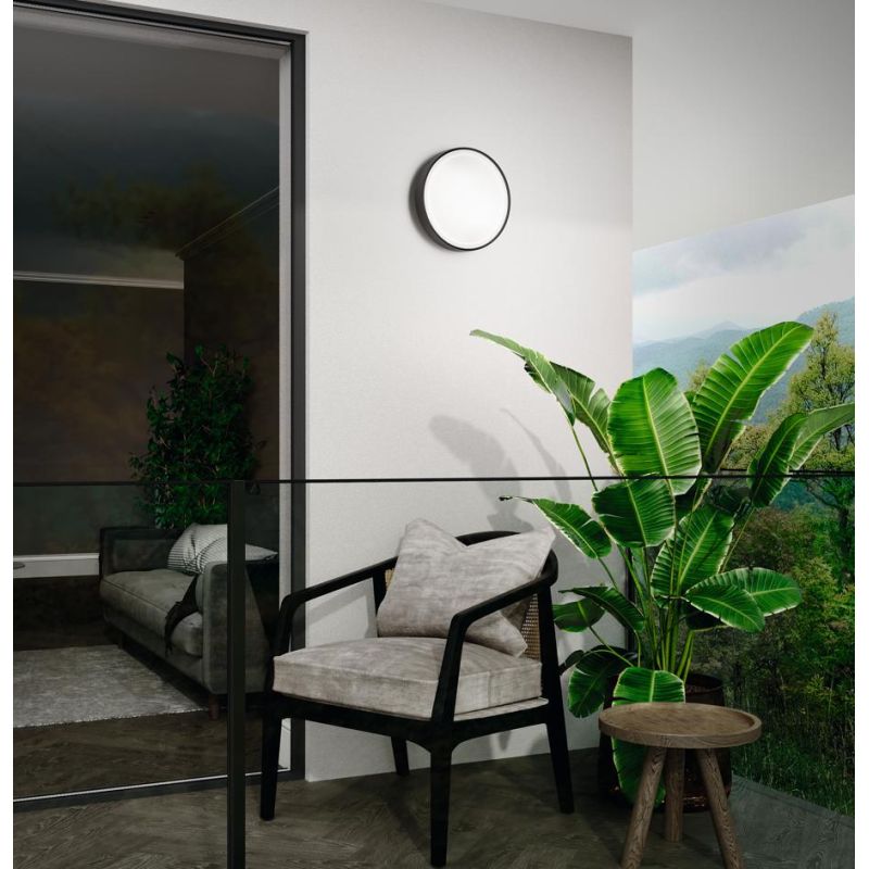 PETAR PLAFONIERA ROTONDA DA ESTERNO IP65 ANTI SALSEDINE GRIGIO,BIANCO O ANTRACITE MODERNA ONDALUCE CICIRIELLO - Cristalensi Shop