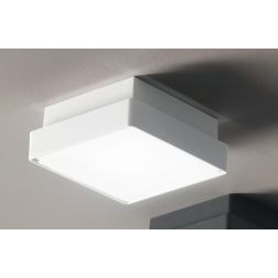 PICCA PLAFONIERA DA ESTERNO CM 22X22 IP65 ANTI SALSEDINE GRIGIO,BIANCO O ANTRACITE MODERNA ONDALUCE CICIRIELLO - Cristalensi Sho 2