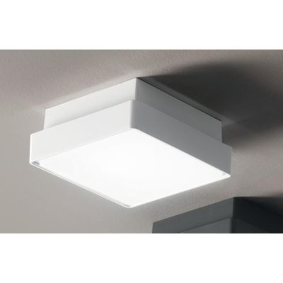 PICCA PLAFONIERA DA ESTERNO CM 22X22 IP65 ANTI SALSEDINE GRIGIO,BIANCO O ANTRACITE MODERNA ONDALUCE CICIRIELLO - Cristalensi Sho