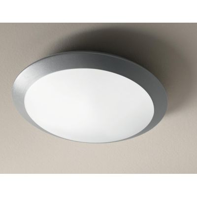 BASE APPLIQUE O PLAFONIERA DA ESTERNI IP65 NERO BIANCO ARGENTO FORMA ROTONDA ECONOMICA DI ONDALUCE ONDALUCE CICIRIELLO - Cristal