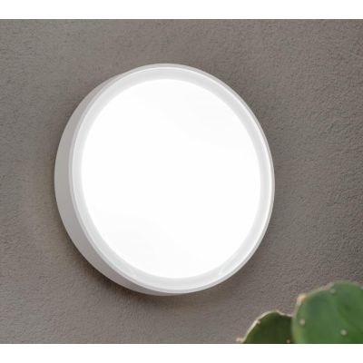 AIDI PLAFONIERA DA ESTERNO D25 IP65 ANTI SALSEDINE LED 15W GRIGIO,BIANCO O ANTRACITE ROTONDA MODERNA ONDALUCE CICIRIELLO - Crist