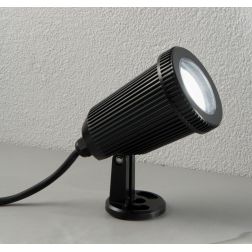 GOA FARETTO A PICCHETTO DA GIARDINO LUCE ORIENTABILE IP65 COLORE NERO DI ONDALUCE ONDALUCE CICIRIELLO - Cristalensi Shop Online