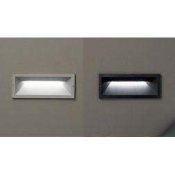 SHADE LAMPADA DA INCASSO PER ESTERNO 13W - IP65 NERO ARGENTO DI CICIRIELLO ONDALUCE CICIRIELLO - Cristalensi Shop Online