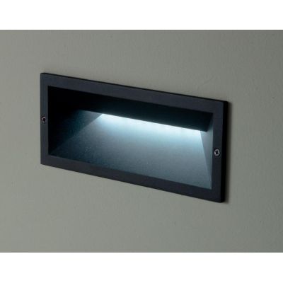 SHADE LAMPADA DA INCASSO PER ESTERNO 13W - IP65 NERO ARGENTO DI CICIRIELLO ONDALUCE CICIRIELLO - Cristalensi Shop Online