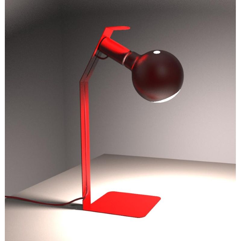 KOSO CAMO LAMPADA DA TAVOLO MODERNA CON PORTALAMPADA MAGNETICO METALLO 8 COLORI LAMPADINA 7W LED INCLUSA Filotto News - Cristale