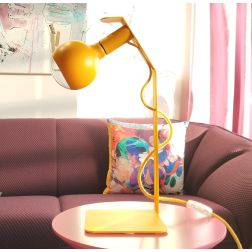 KOSO CAMO LAMPADA DA TAVOLO MODERNA CON PORTALAMPADA MAGNETICO METALLO 8 COLORI LAMPADINA 7W LED INCLUSA Filotto News - Cristale