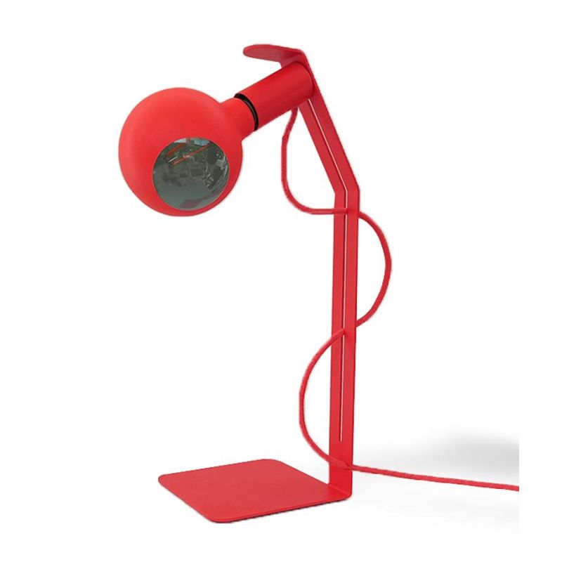 KOSO CAMO LAMPADA DA TAVOLO MODERNA CON PORTALAMPADA MAGNETICO METALLO 8 COLORI LAMPADINA 7W LED INCLUSA Filotto News - Cristale