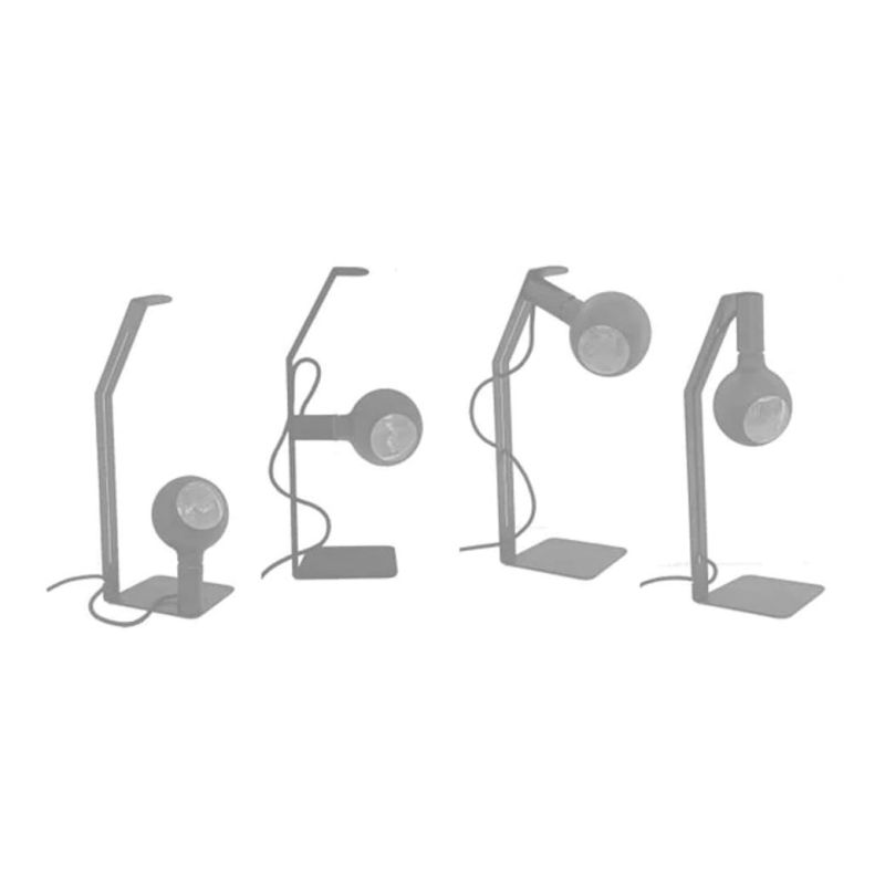 KOSO LUCIA LAMPADA DA TAVOLO MODERNA CON PORTALAMPADA MAGNETICO METALLO 8 COLORI LAMPADINA 7W LED INCLUSA Filotto News - Cristal