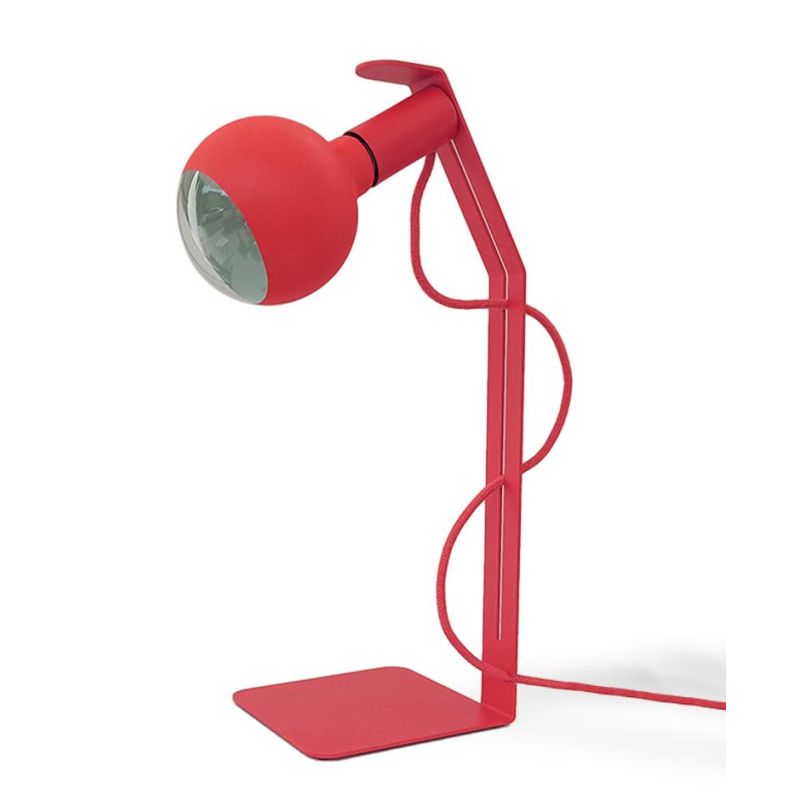 KOSO LUCIA LAMPADA DA TAVOLO MODERNA CON PORTALAMPADA MAGNETICO METALLO 8 COLORI LAMPADINA 7W LED INCLUSA Filotto News - Cristal