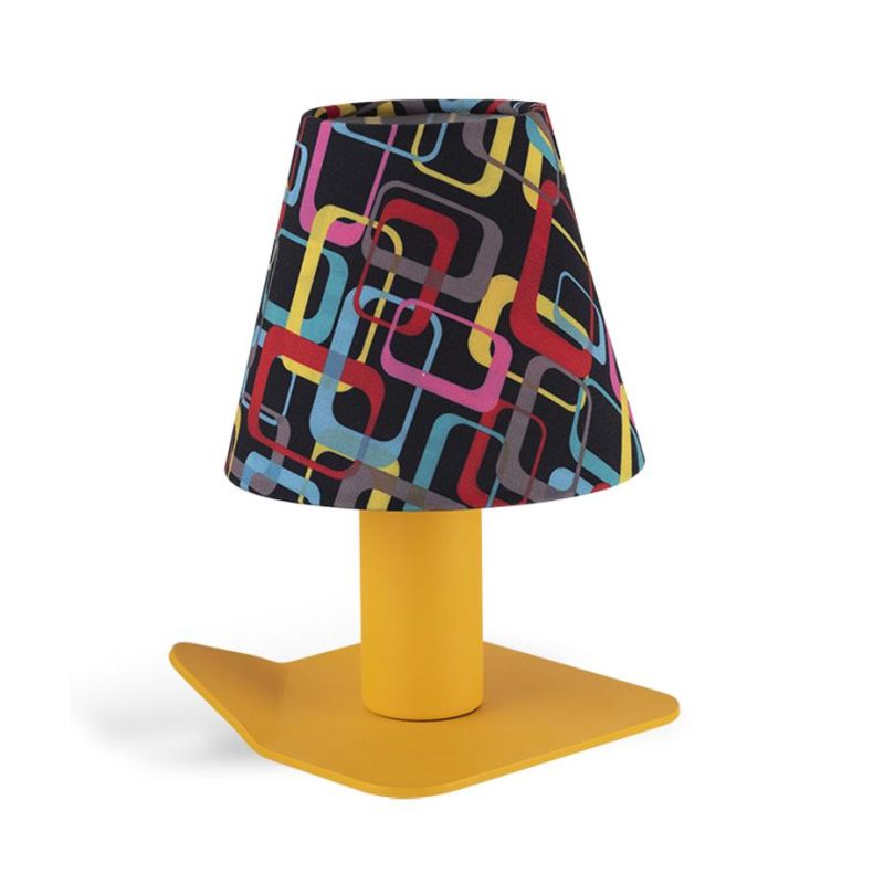 IRIDE AUDREY LAMPADA DA TAVOLO IN METALLO 8 COLORI CON ORIGINALI PARALUMI A FANTASIA LAMPADINA INCLUSA 4,5W Filotto News - Crist