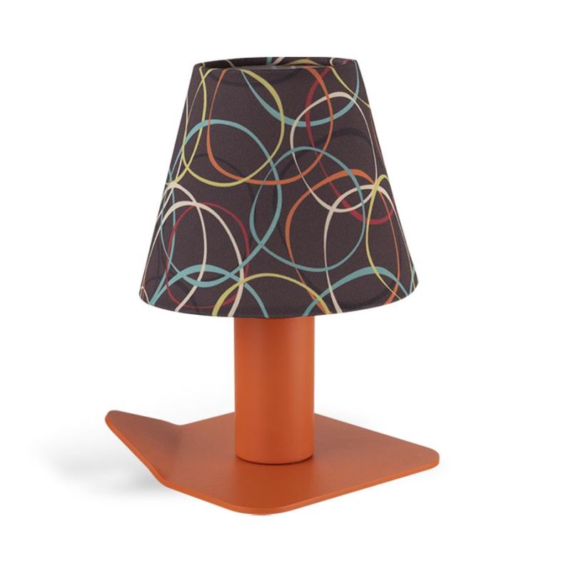 IRIDE AUDREY LAMPADA DA TAVOLO IN METALLO 8 COLORI CON ORIGINALI PARALUMI A FANTASIA LAMPADINA INCLUSA 4,5W Filotto News - Crist