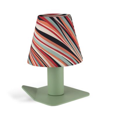 IRIDE AUDREY LAMPADA DA TAVOLO IN METALLO 8 COLORI CON ORIGINALI PARALUMI A FANTASIA LAMPADINA INCLUSA 4,5W Filotto News - Crist