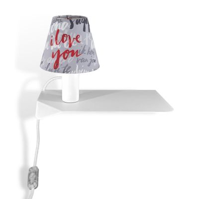 COMBO AUDREY APPLIQUE MENSOLA IN METALLO 8 COLORI CON ORIGINALI PARALUMI A FANTASIA LAMPADINA INCLUSA 4,5W Filotto News - Crista