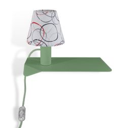 COMBO AUDREY APPLIQUE MENSOLA IN METALLO 8 COLORI CON ORIGINALI PARALUMI A FANTASIA LAMPADINA INCLUSA 4,5W Filotto News - Crista