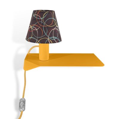 COMBO AUDREY APPLIQUE MENSOLA IN METALLO 8 COLORI CON ORIGINALI PARALUMI A FANTASIA LAMPADINA INCLUSA 4,5W Filotto News - Crista