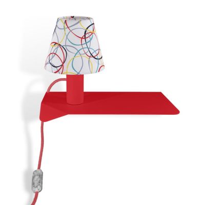 COMBO AUDREY APPLIQUE MENSOLA IN METALLO 8 COLORI CON ORIGINALI PARALUMI A FANTASIA LAMPADINA INCLUSA 4,5W Filotto News - Crista