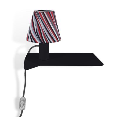 COMBO AUDREY APPLIQUE MENSOLA IN METALLO 8 COLORI CON ORIGINALI PARALUMI A FANTASIA LAMPADINA INCLUSA 4,5W Filotto News - Crista