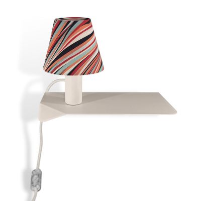 COMBO AUDREY APPLIQUE MENSOLA IN METALLO 8 COLORI CON ORIGINALI PARALUMI A FANTASIA LAMPADINA INCLUSA 4,5W Filotto News - Crista