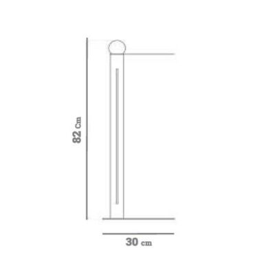 ROCCO PLUG PIANTANA CON TAVOLINO IN METALLO 8 COLORI ALTEZZA CM 82 CON LAMPADINA INCLUSA DA 7W Filotto News - Cristalensi Shop O