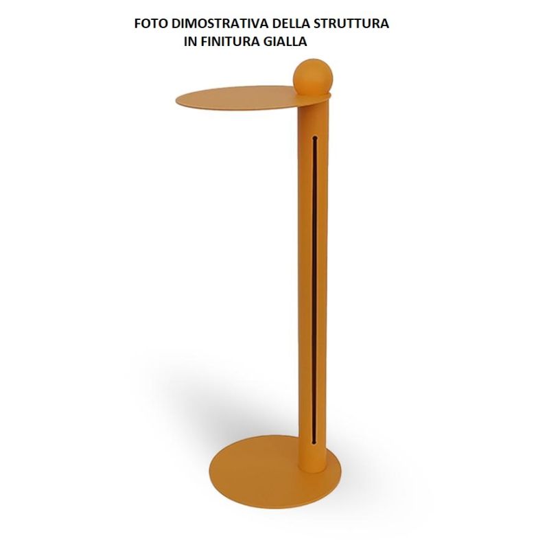 ROCCO PLUG PIANTANA CON TAVOLINO IN METALLO 8 COLORI ALTEZZA CM 82 CON LAMPADINA INCLUSA DA 7W Filotto News - Cristalensi Shop O