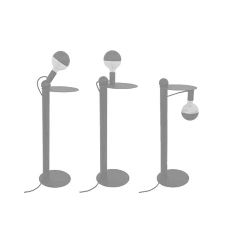 ROCCO PLUG PIANTANA CON TAVOLINO IN METALLO 8 COLORI ALTEZZA CM 82 CON LAMPADINA INCLUSA DA 7W Filotto News - Cristalensi Shop O