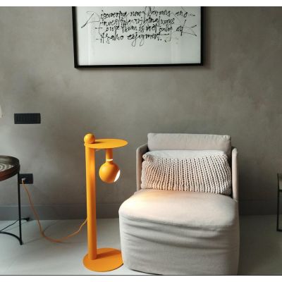 ROCCO PLUG PIANTANA CON TAVOLINO IN METALLO 8 COLORI ALTEZZA CM 82 CON LAMPADINA INCLUSA DA 7W Filotto News - Cristalensi Shop O