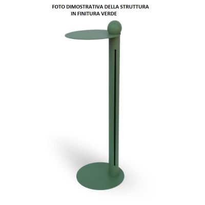 ROCCO PLUG PIANTANA CON TAVOLINO IN METALLO 8 COLORI ALTEZZA CM 82 CON LAMPADINA INCLUSA DA 7W Filotto News - Cristalensi Shop O