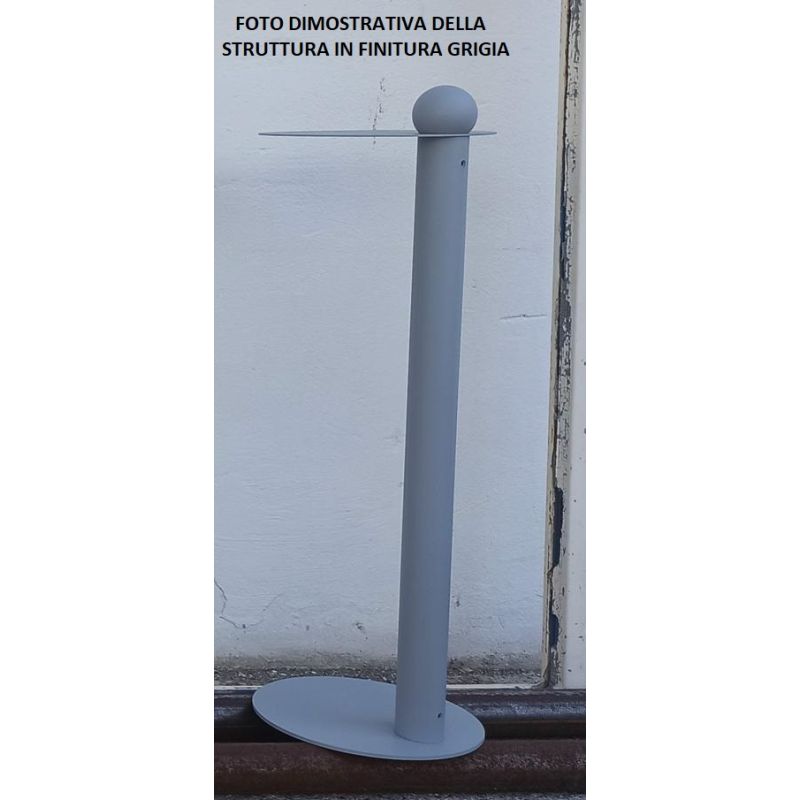 ROCCO PLUG PIANTANA CON TAVOLINO IN METALLO 8 COLORI ALTEZZA CM 82 CON LAMPADINA INCLUSA DA 7W Filotto News - Cristalensi Shop O