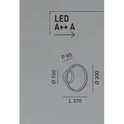 3508-21 GIOTTO APPLIQUE MODERNA AD ANELLO CON LED INTEGRATO 18W BIANCA O NERA DIMMERABILE Fabas Luce - Cristalensi Shop Online