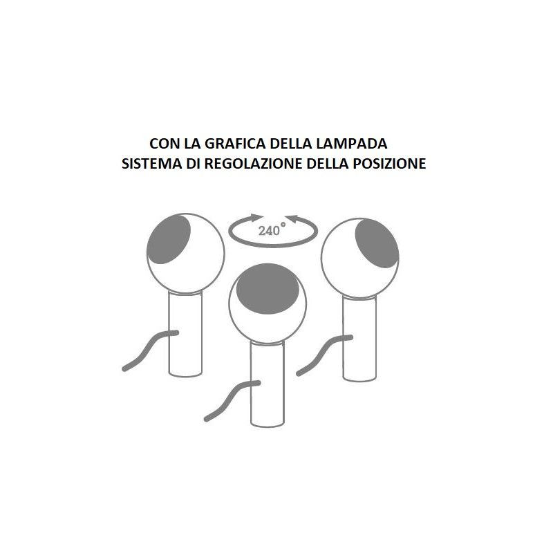 UGO MARIA PICCOLO LUMETTO ORIGINALE IN METALLO 8 COLORI ALTEZZA CM 13.5 CON LAMPADINA INCLUSA DA 7W Filotto News - Cristalensi S