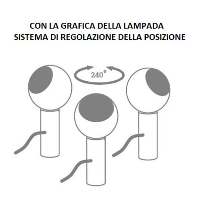 UGO PUNCTO PICCOLO LUMETTO ORIGINALE IN METALLO 8 COLORI ALTEZZA CM 13.5 CON LAMPADINA INCLUSA DA 4.5W Filotto News - Cristalens