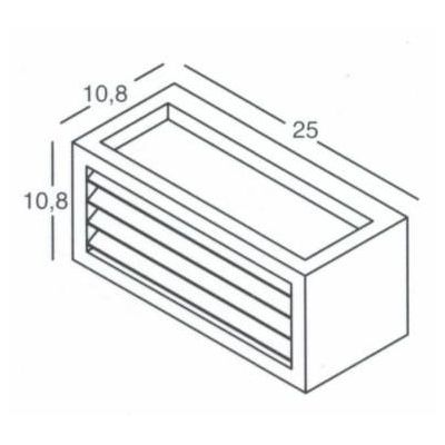 LAMPADA DA PARETE DA ESTERNO IP54 IN ALLUMINIO DISPONIBILE IN 4 COLORI GEA LUCE - Cristalensi Shop Online
