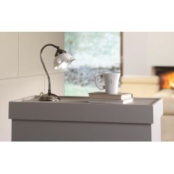 2234.L LAMPADA DA TAVOLO IN OTTONE CON DIFFUSORE IN TERRACOTTA BIANCA TRAFORATA MADE IN ITALY RUSTICA CRISTALENSI CERAMICA - Cri 2